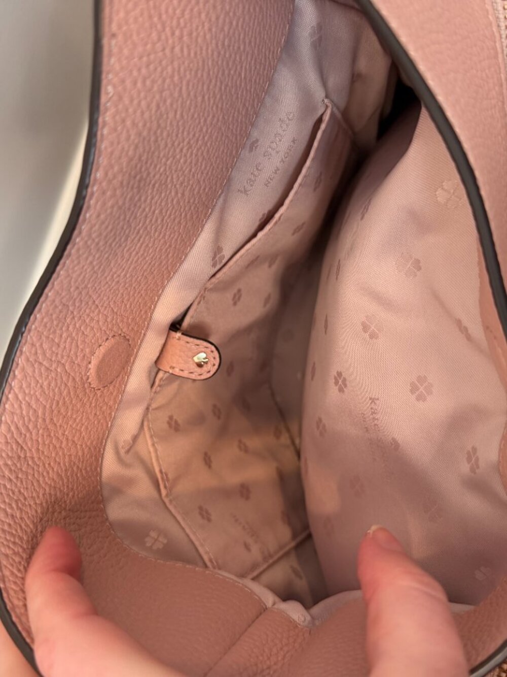 Kate Spade Hailey Pink Large Leather Shoulder Bag - Picture 9 of 10